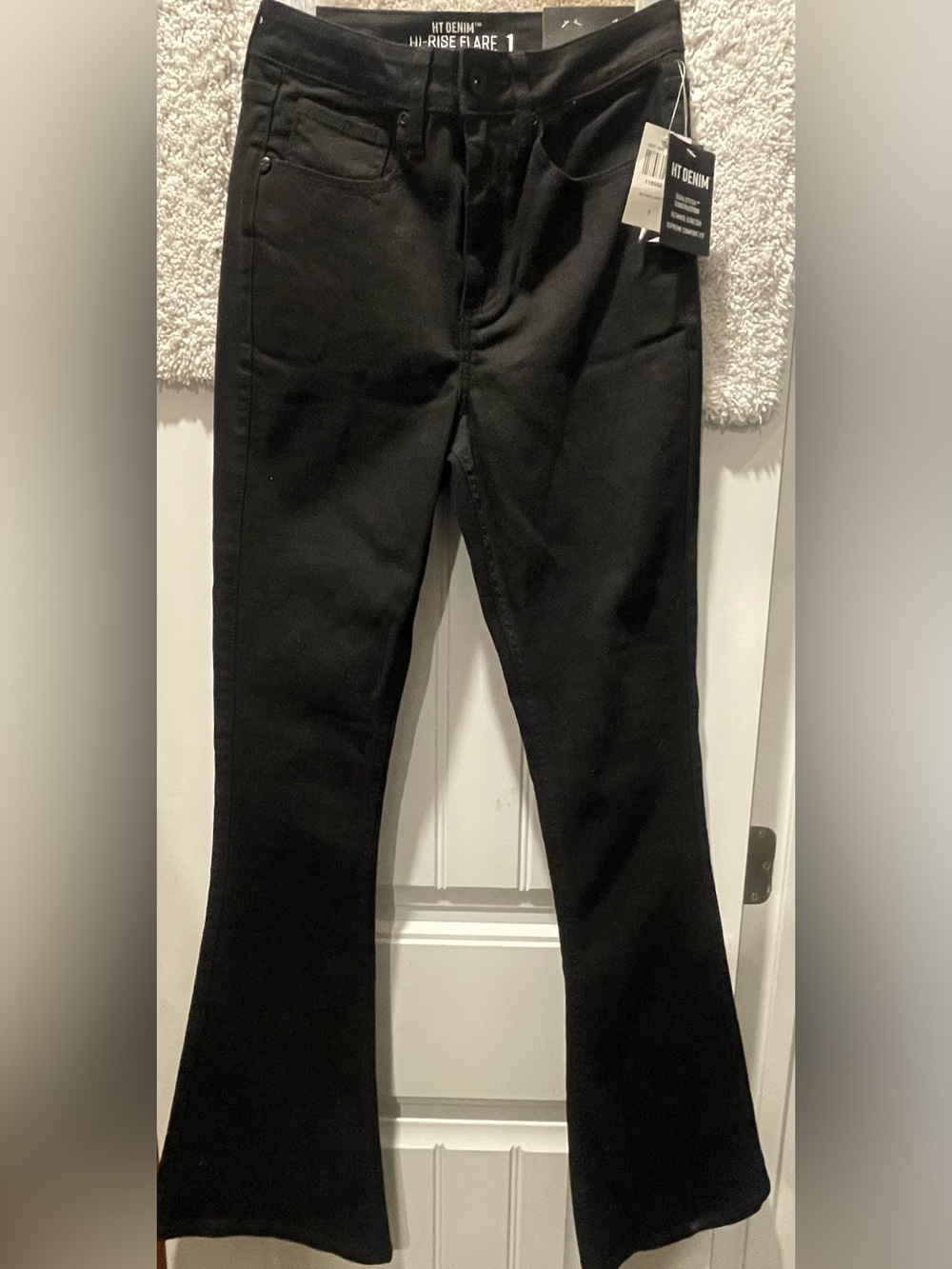 Hot Topic Black Hi-Rise Flare Jeans